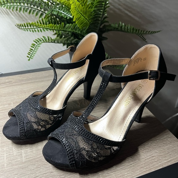 DREAM PAIRS Women's Amore Fashion Stilettos Open Toe Pump Heel Sandals - Picture 10 of 10